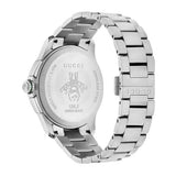 Gucci G-Timeless Chronograph Black Dial Silver Steel Strap Watch For Men - YA126267 Buy Now By Gucci