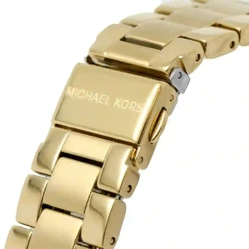 Michael Kors Ritz Chronograph Gold Dial Gold Steel Strap Watch For Women - MK7310 Buy Now By Michael Kors