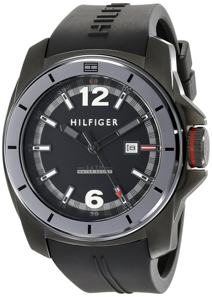 Tommy Hilfiger Windsurf Black Dial Black Rubber Strap Watch for Men- 1791114 Buy Now By Tommy Hilfiger