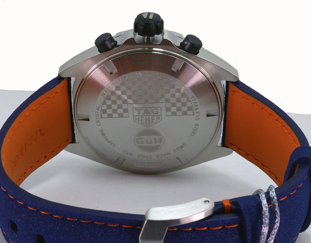Tag Heuer Formula 1 Gulf Edition Blue Dial Blue Leather Strap Watch for Men - CAZ101N.FC8243 Buy Now By Tag Heuer
