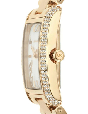Michael Kors Emery Three-Hand Crystals Silver Dial Gold Steel Strap Watch for Women - MK4643 Buy Now By Michael Kors