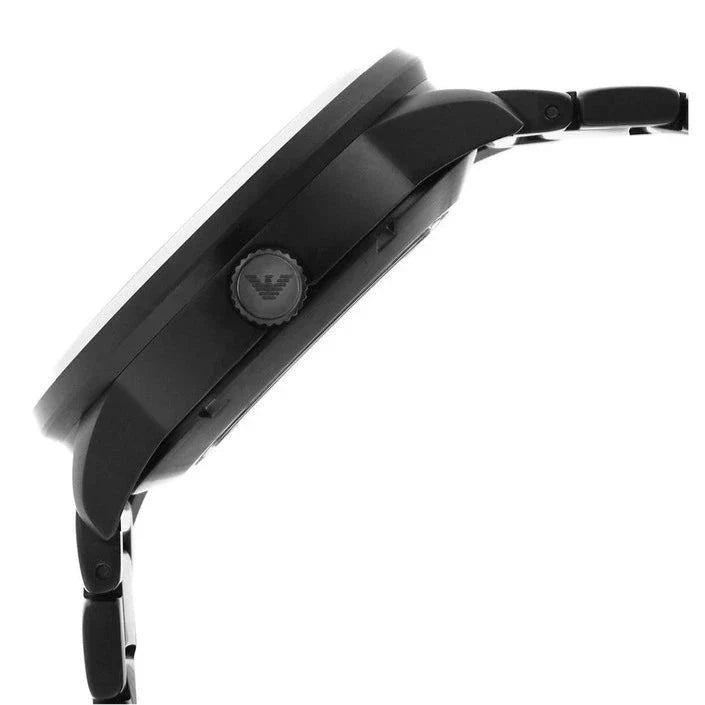 Emporio Armani Meccanico Automatic Black Dial Black Steel Strap Watch For Men - AR60054 Buy Now By Emporio Armani