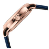 Emporio Armani Meccanico Automatic Blue Dial Blue Leather Strap Watch For Men - AR60050 Buy Now By Emporio Armani