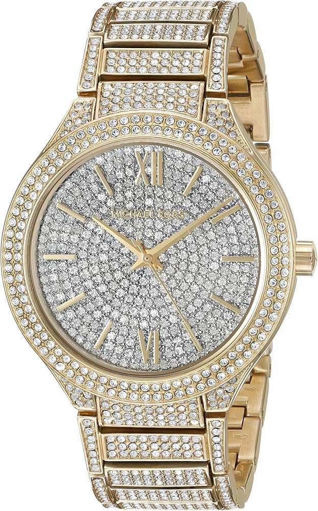 Michael Kors Kerry Crystals Gold Dial Gold Steel Strap Watch For Women - MK3360 Buy Now By Michael Kors