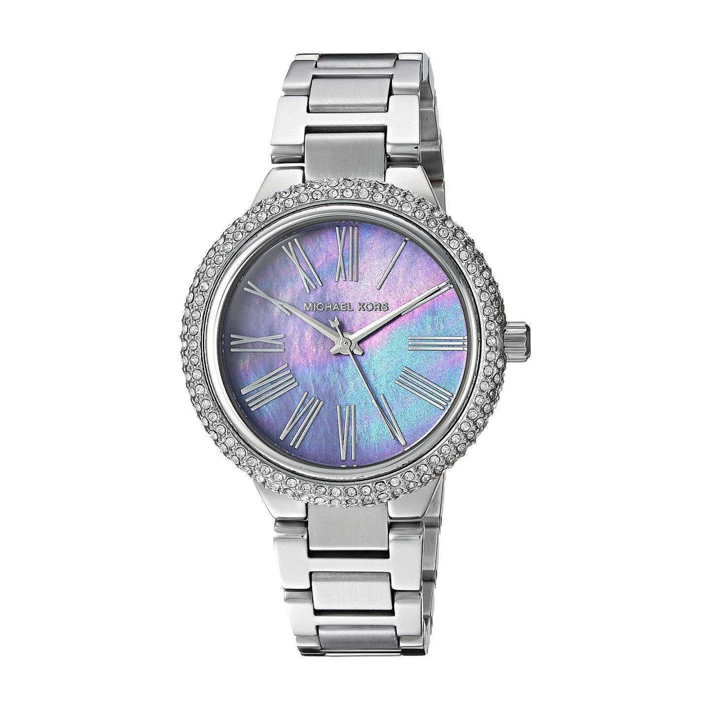 Michael Kors Taryn Mother of Pearl Purple Dial Silver Steel Strap Watch For Women - MK6562 Buy Now By Michael Kors