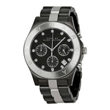 Marc Jacobs Blade Chronograph Black Dial Two Tone Steel Strap Watch for Women - MBM3179 Buy Now By Marc Jacobs