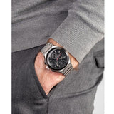 Maserati Triconic Chronograph Black Dial Silver Steel Strap Watch For Men - R8873639002 Buy Now By Maserati