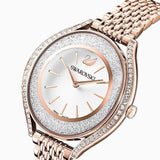 Swarovski Crystalline Aura Silver Dial Rose Gold Steel Strap Watch for Women - 5519459 Buy Now By Swarovski