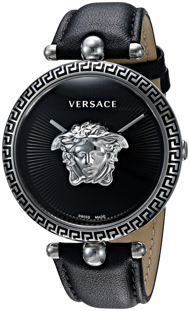 Versace Palazzo Empire Black Dial Black Leather Strap Watch for Women - VCO060017 Buy Now By Versace
