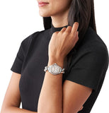 Michael Kors Camille Pavé Chronograph Silver Dial Two Tone Steel Strap Watch for Women - MK6843 Buy Now By Michael Kors