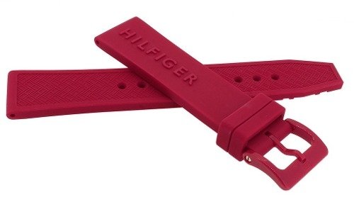 Tommy Hilfiger Denim Quartz Red Dial Red Rubber Strap Watch for Men - 1791323 Buy Now By Tommy Hilfiger