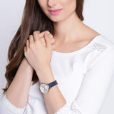 Fossil Jacqueline White Dial Blue Leather Strap Watch for Women - ES3843 Buy Now By Fossil