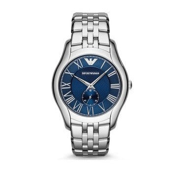 Emporio Armani Valente Chronograph Blue Dial Silver Steel Strap Watch For Men - AR1789 Buy Now By Emporio Armani