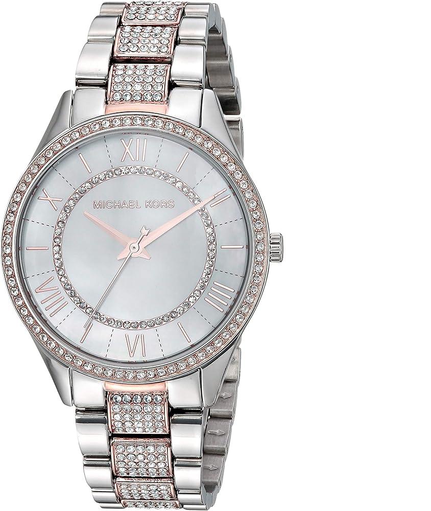 Michael Kors Lauryn Quartz Mother of Pearl White Dial Two Tone Steel Strap Watch For Women - MK4366 Buy Now By Michael Kors