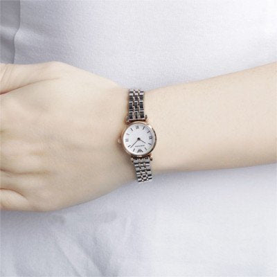 Emporio Armani Mother of Pearl Dial Two Tone Steel Strap Watch For Women - AR1689 Buy Now By Emporio Armani