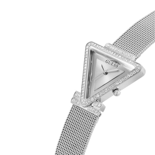 Guess Fame Diamonds Silver Dial Silver Mesh Bracelet Watch for Women - GW0508L1 Buy Now By Guess