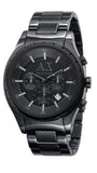 Armani Exchange Chronograph Black Dial Black Steel Strap Watch for Men - AX1058 Buy Now By Armani Exchange