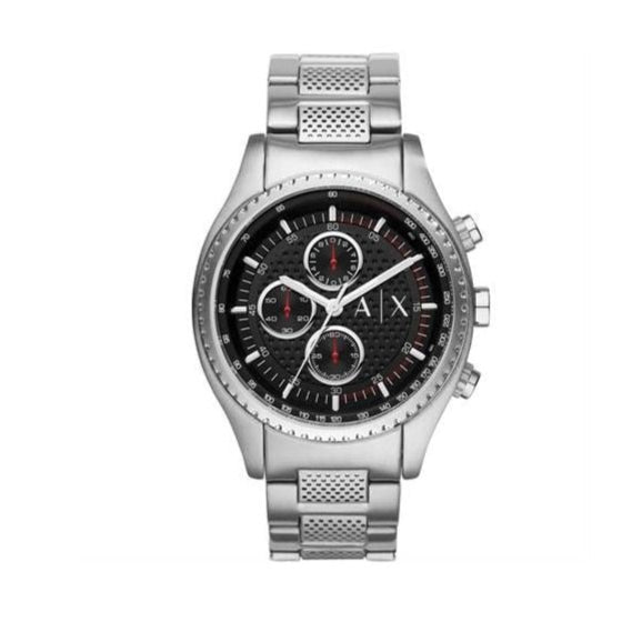 Armani Exchange The Driver Chronograph Black Dial Silver Steel Strap Watch For Men - AX1612 Buy Now By Armani Exchange