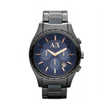 Armani Exchange Chronograph Blue Dial Grey Steel Strap Watch For Men - AX1166 Buy Now By Armani Exchange