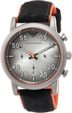 Emporio Armani Chronograph Quartz Grey Dial Black Leather Strap Watch For Men - AR11174 Buy Now By Emporio Armani