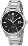 Tag Heuer Carrera Automatic Black Dial Silver Steel Strap Watch for Men - WAR211A.BA0782 Buy Now By Tag Heuer