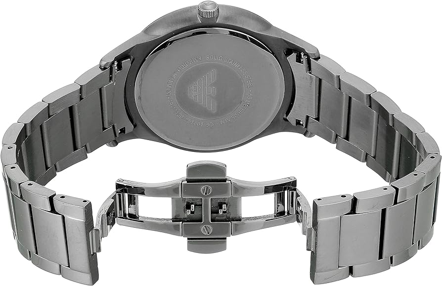 Emporio Armani Renato Quartz Grey Dial Grey Steel Strap Watch For Men - AR11120 Buy Now By Emporio Armani