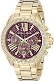 Michael Kors Wren Purple Dial Gold Steel Strap Watch for Women - MK6290 Buy Now By Michael Kors