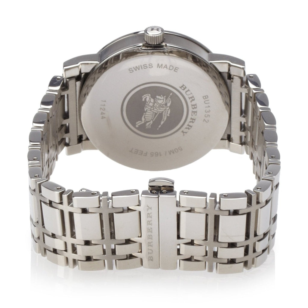 Burberry Heritage Collection Rose Gold Dial Silver Steel Strap Watch for Men - BU1352 Buy Now By Burberry