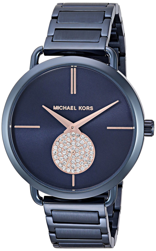 Michael Kors Portia Blue Dial Blue Stainless Steel Strap Watch for Women - MK3680 Buy Now By Michael Kors