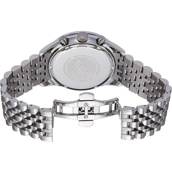 Emporio Armani Sportivo Chronograph Silver Dial Silver Steel Strap Watch For Men - AR6073 Buy Now By Emporio Armani