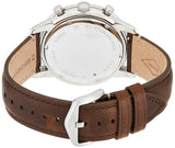 Fossil Townsman Chronograph White Dial Brown Leather Strap Watch for Men - FS5350 Buy Now By Fossil