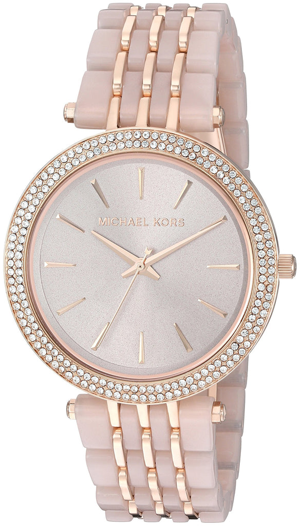 Michael Kors Darci Rose Gold Dial Two Tone Steel Strap Watch for Women - MK4327 Buy Now By Michael Kors