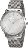 Calvin Klein Minimal Silver Dial Silver Mesh Bracelet Watch for Men - K3M21126 Buy Now By Calvin Klein