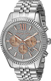 Michael Kors Lexington Chronograph Silver Dial Silver Steel Strap Watch for Men - MK8515 Buy Now By Michael Kors