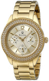 Bulova Multi Function Gold Dial Gold Steel Strap Watch for Women - 97N102 Buy Now By Bulova