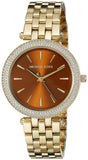 Michael Kors Darci Amber Dial Gold Steel Strap Watch for Women - MK3408 Buy Now By Michael Kors