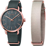 Calvin Klein Even Grey Dial Grey NATO Strap Watch for Men - K7B216P3 Buy Now By Calvin Klein