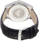 Emporio Armani Valente Black Dial Black Leather Strap Watch For Men - AR0643 Buy Now By Emporio Armani