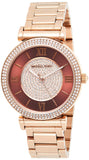 Michael Kors Catlin Quartz Rose Gold Dial Rose Gold Steel Strap Watch For Women - MK3412 Buy Now By Michael Kors