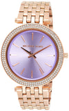 Michael Kors Darci Purple Dial Rose Gold Steel Strap Watch for Women - MK3400 Buy Now By Michael Kors
