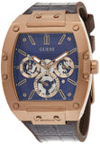 Guess Phoenix Multifunction Blue Dial Brown Leather Strap Watch for Men - GW0202G2 Buy Now By Guess