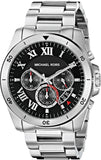 Michael Kors Brecken Chronograph Quartz Black Dial Silver Steel Strap Watch For Men - MK8438 Buy Now By Michael Kors