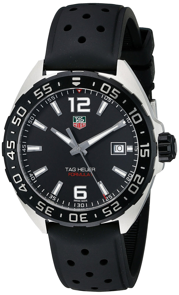 Tag Heuer Formula 1 Quartz Black Dial Black Rubber Strap Watch for Men - WAZ1110.FT8023 Buy Now By Tag Heuer