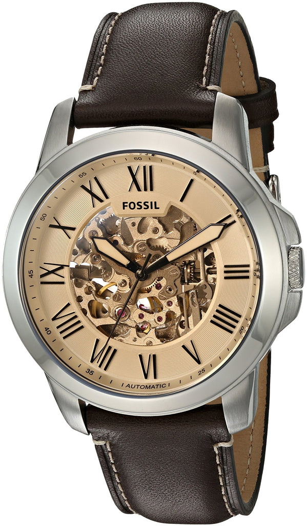 Fossil Grant Chronograph Cream Dial Brown Leather Strap Watch for Men - ME3122 Buy Now By Fossil