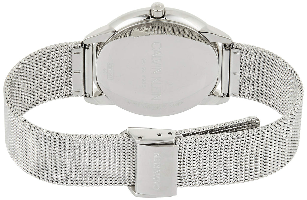Calvin Klein Minimal White Dial Silver Mesh Bracelet Watch for Men - K3M2112Y Buy Now By Calvin Klein
