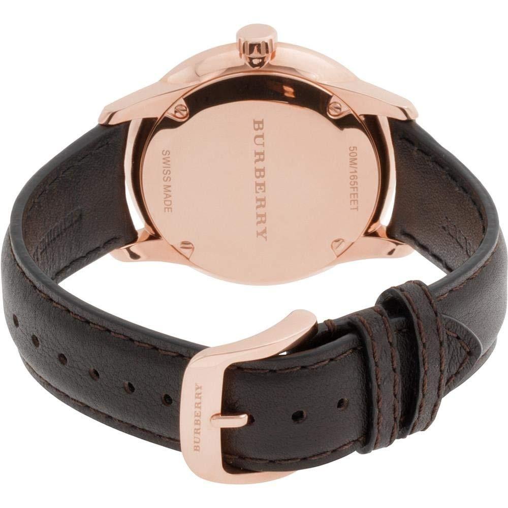 Burberry The City Grey Dial Brown Leather Strap Unisex Watch - BU9755 Buy Now By Burberry
