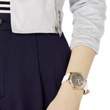 Swarovski Crystalline Hours Quartz Grey Dial Black Leather Strap Watch for Women - 5344635 Buy Now By Swarovski