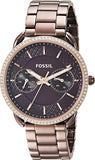 Fossil Tailor Analog Brown Dial Brown Steel Strap Watch for Women - ES4258 Buy Now By Fossil