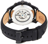 Fossil Grant Automatic Black Dial Black Leather Strap Watch for Men - ME3028 Buy Now By Fossil