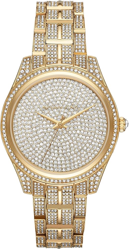 Michael Kors Lauryn Crystals Gold Dial Gold Steel Strap Watch For Women - MK3930 Buy Now By Michael Kors
